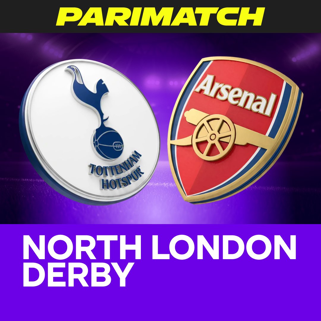 ParimatchCanada's tweet photo. Tottenham vs. Arsenal ⚽
The North London Derby returns with pride on the line.
🔥 Expect intensity, drama, and decisive moments!

Who rules North London this time?
Get rewarded for your choice! https://t.co/Ly08Pkdf33

#EPL #soccer https://t.co/B39tlTJ4Pu