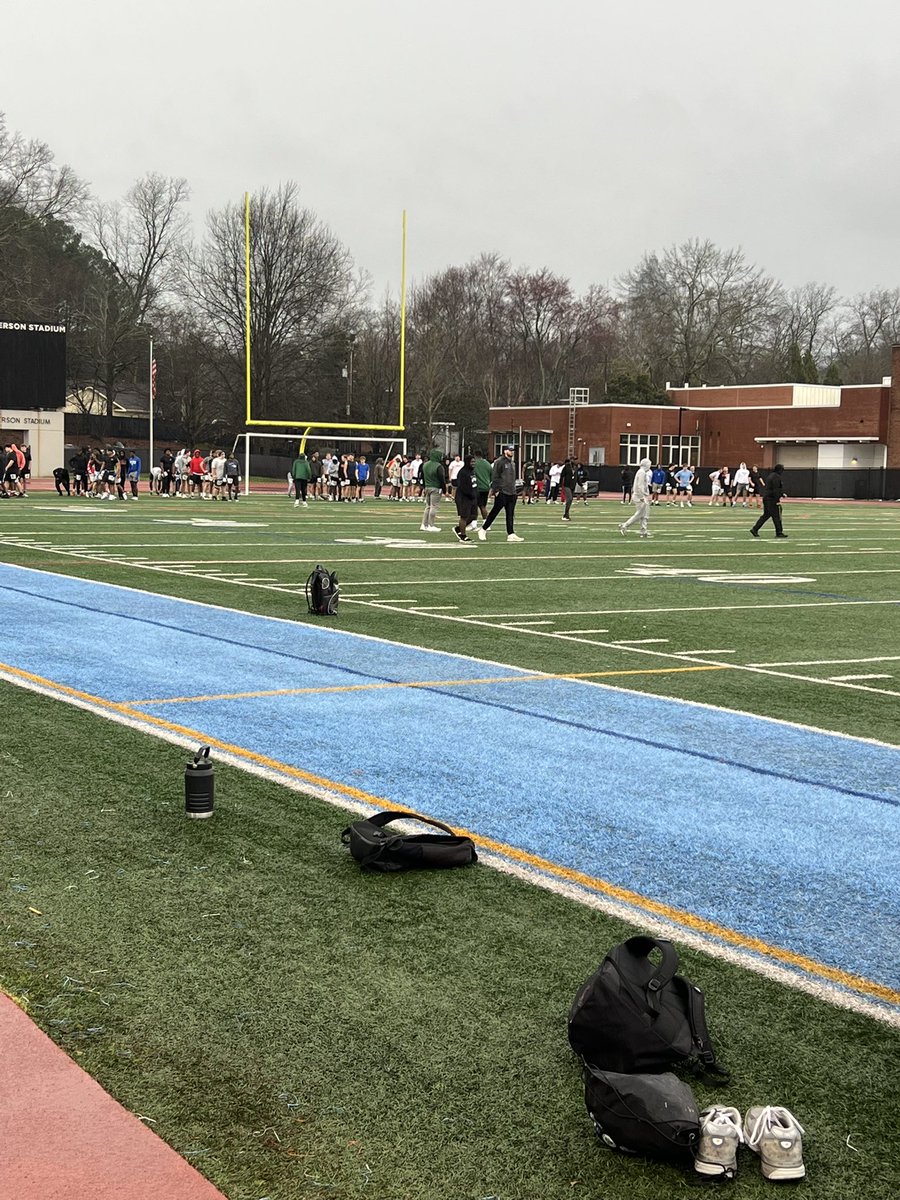 BrandonRoy1708's tweet image. First camp of the offseason, weather caused some delays, but we still made the most of it. @echamberscamps Appreciated the coaching and guidance from @CoachMcRae77 and the invite from @CoachEChambers 
#2027OL #footballrecruit #AGTG