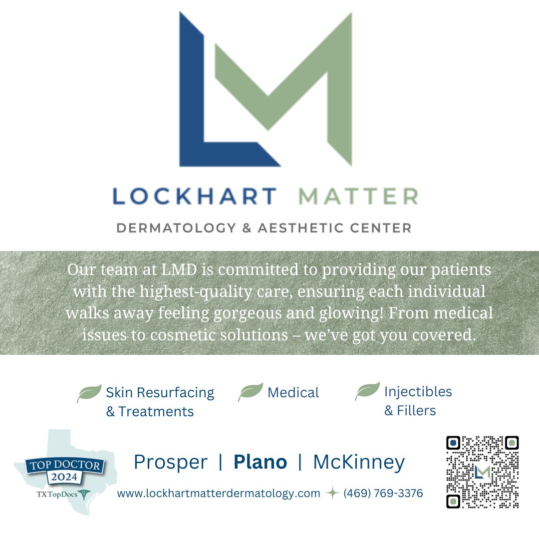 Thank you to our Wall of Fame Sponsor!
Lockhart Matter Dermatology &amp; Aesthetic Center helps you look and feel your best.
Visit them at one of their three locations!
📍 Plano 📍 McKinney 📍Prosper 

lockhartmatterdermatology.com 

#GoWildcats