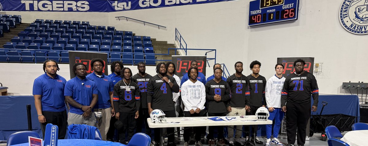 1912SportsGroup's tweet photo. ✅ Event Win!
Today’s Autograph Signing was a hit—great vibes, strong support, and unforgettable fan moments. #TSUNation #BigBlueEnergy #1912SportsGroup
@615TSU_Tigers @AFewTSUFans @TSUmadness @28andJefferson @brockmonty6 @bjthesniper @Showtimezack1 @KaikiBaker10 @bdavisjr9 @Donovan_T72 @v3rt0n1o @LookmanBalogun1 @conner_speller @Frankiepratts27 @Trey_berry21 @JustinLogann @marcelistate @DaylinLee11__