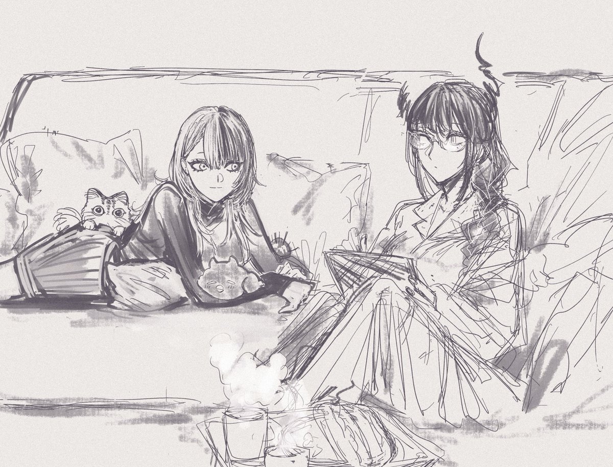 ネコちゃんをもっとたくさん描けたら楽しくなると思うな🐈