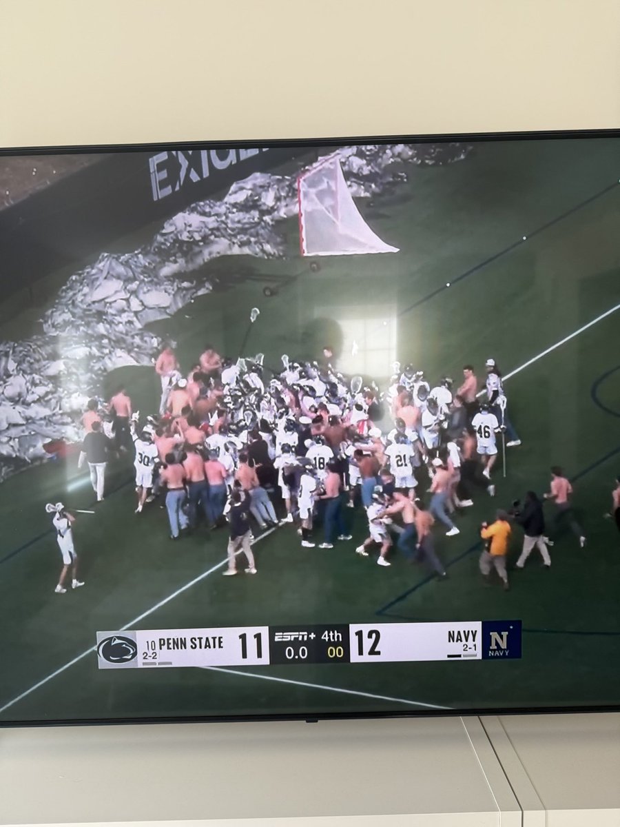 Tarps are off everywhere at the Naval Academy as the boys rush the Navy celebration for an upset over Penn State. College sports <a href="/mnestler40/">Matt Nestler</a>