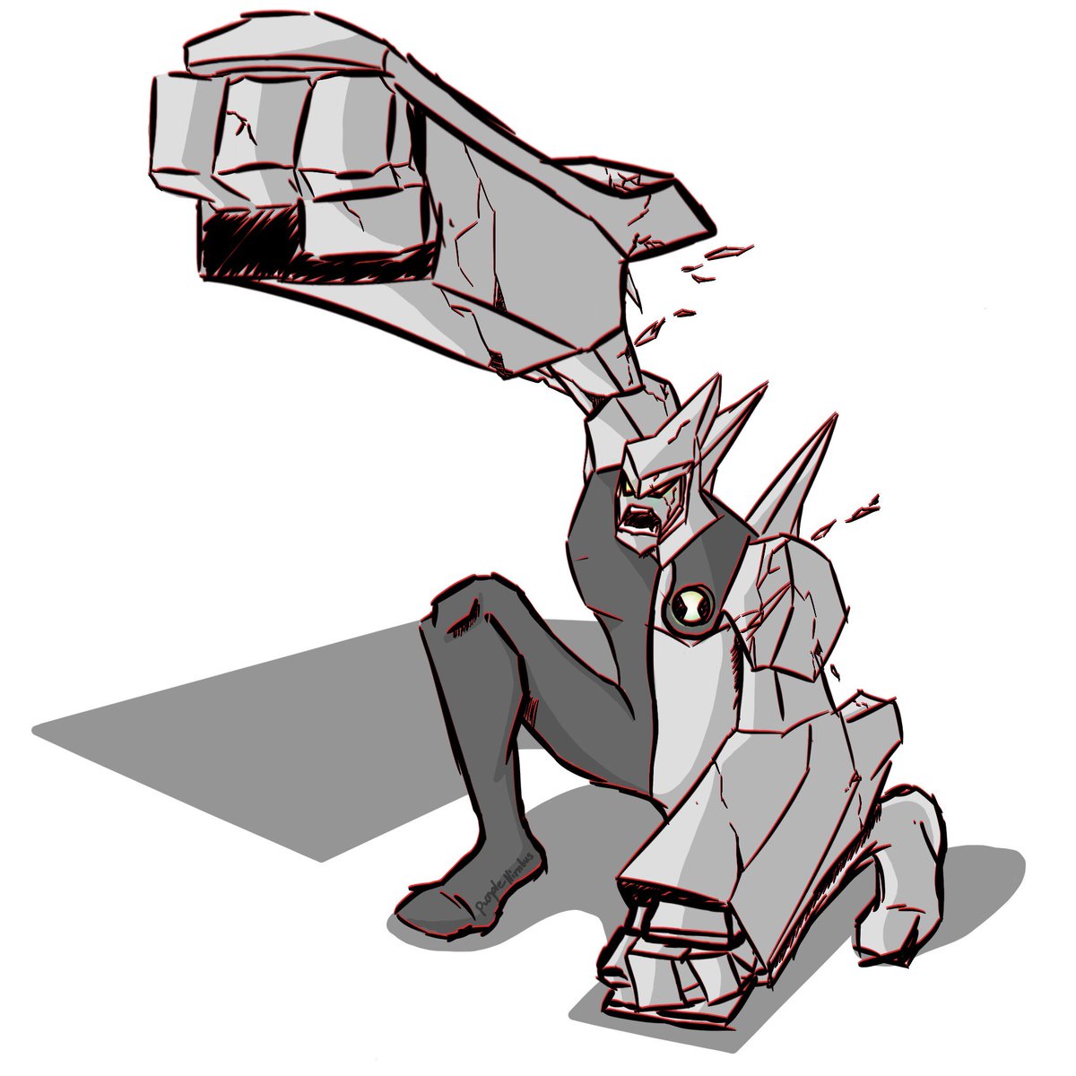 Not the most interesting of the bunch very samey but it’s interesting that he’s more of a cracked texture, funny enough last time I drew classic Diamond Head mine also looked kinda battle damaged

The chunky limbs Mae me think this dude is gonna be slow asf