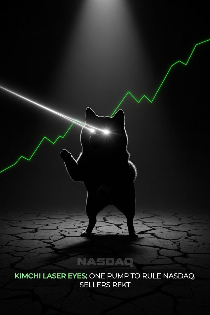 $KIMCHI stealing spotlight off real Doge ETF pup 🐶🚨
Momentum building fast. Diamond paws only — ape heavy! 🐂
CA: HaUXAdAWWUkb2WTmh8z1TdaEmZkYjnQnmC6tHUdTAHvi