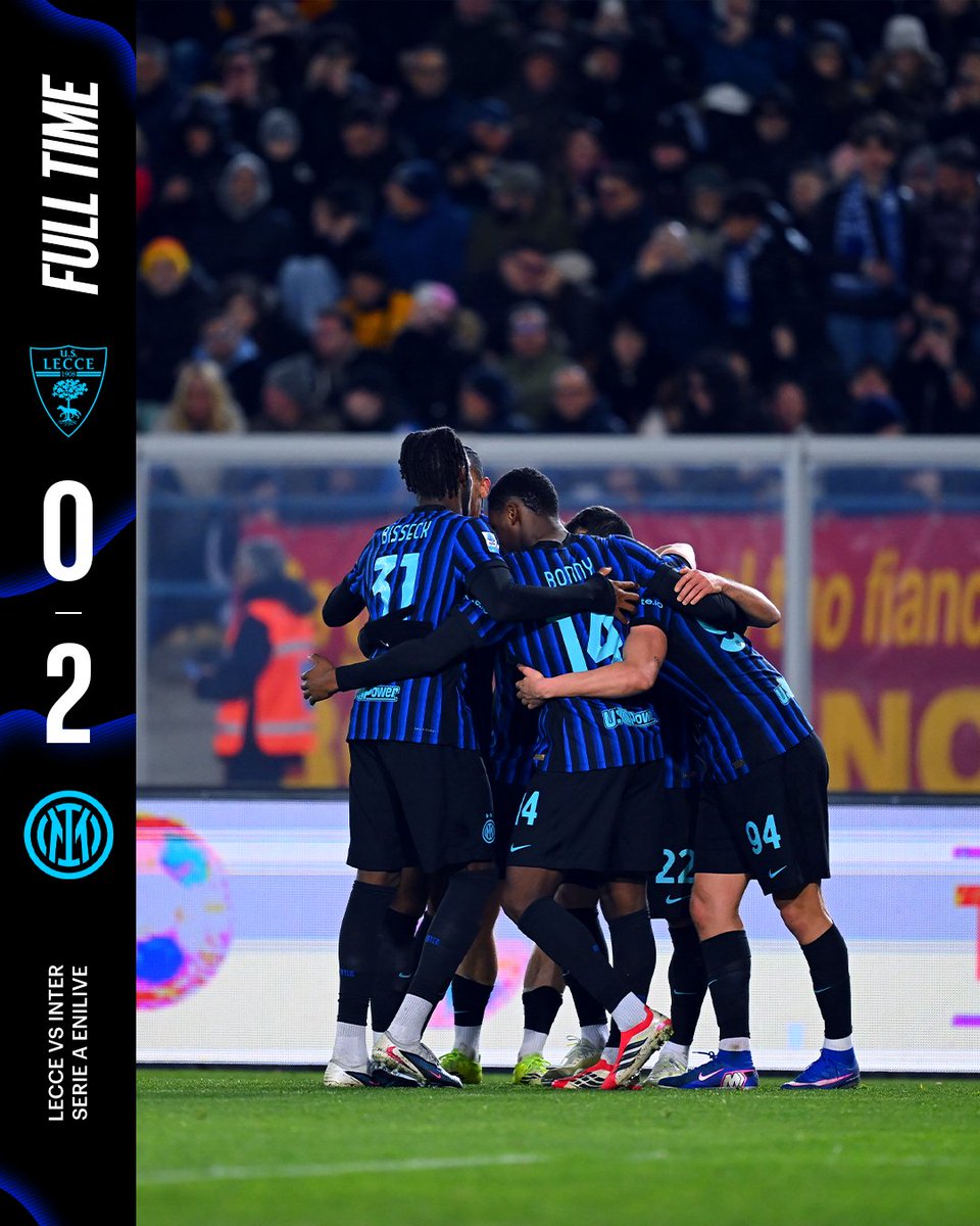 Torniamo a Milano con i 3⃣ punti 😁
Buon sabato sera, Interisti 🖤💙