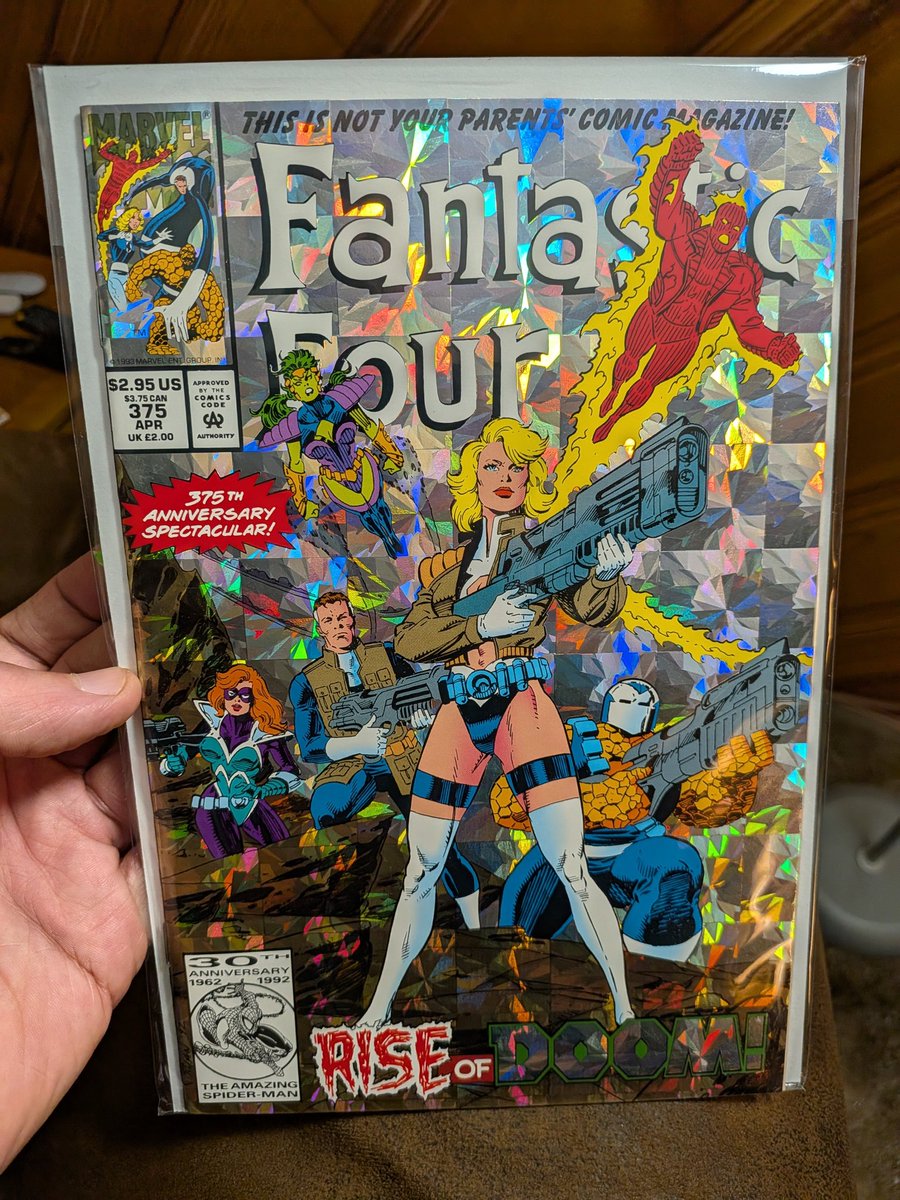I'm starting a comic collecting sidequest: buying early-to-mid 90s gimmick covers that I wanted as a kid but never owned. I grabbed this today from <a href="/cotgreen/">Comics on the Green</a>.