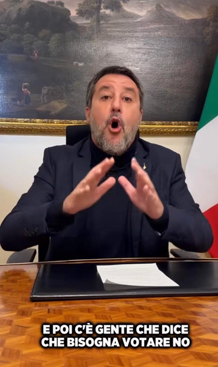 soumi_ds's tweet photo. "Ho visto il video di Salvini che gira tanto in queste ore.

Riassumendo in questo video il buon Matteo critica la magistratura per aver emesso sentenza di risarcimento nei confronti della ONG Sea Watch a seguito del sequestro della nave. 

Ovviamente Salvini non spiega che quella sentenza ha delle motivazioni oggettive basate sulla legge per via di alcune inadempienze dell’allora Governo.

Non spiega che prima di criticare una sentenza bisognerebbe quanto meno leggerla e capirne le motivazioni.
Che sono motivazioni di garanzia oggi per la ONG in questione ma domani per tutti i cittadini italiani lui compreso in caso di sequestro di un bene.

Lui lascia intendere che i magistrati sono tutti cattivi e questo è ottimo motivo per votare si al referendum.

Per inciso un si al referendum non dovrebbe cambiare nulla in vicende come queste perchè dovrebbe apportare solo modifiche strutturali all’assetto della magistratura e non modifiche nel merito di alcuna sentenza.

Quella di Salvini é un’affermazione disonesta col dolo della consapevolezza di quanto sia disonesto quello che ha detto.

Il fatto tanto grave non é che il politico Salvini faccia propaganda a cazzo.
Siamo abituati.

Il fatto grave è che il Salvini ministro faccia propaganda a cazzo gettando fango su un’altra istituzione della Repubblica pulendosi i piedi sul diritto.

Il fatto grave è che un ministro sia così sfacciatamente disonesto.

Perchè un politico rappresenta la sua parte.
Un ministro rappresenta tutti.
O almeno dovrebbe.

Il fatto grave è l’incapacità di assumere almeno ogni tanto un comportamento istituzionalmente consono abbandonando per qualche minuto sta campagna elettorale perenne.

Il fatto grave è che uno così sguazzi nelle istituzioni da 30 anni.

A spese anche mie"

Emiliano Miliucci
