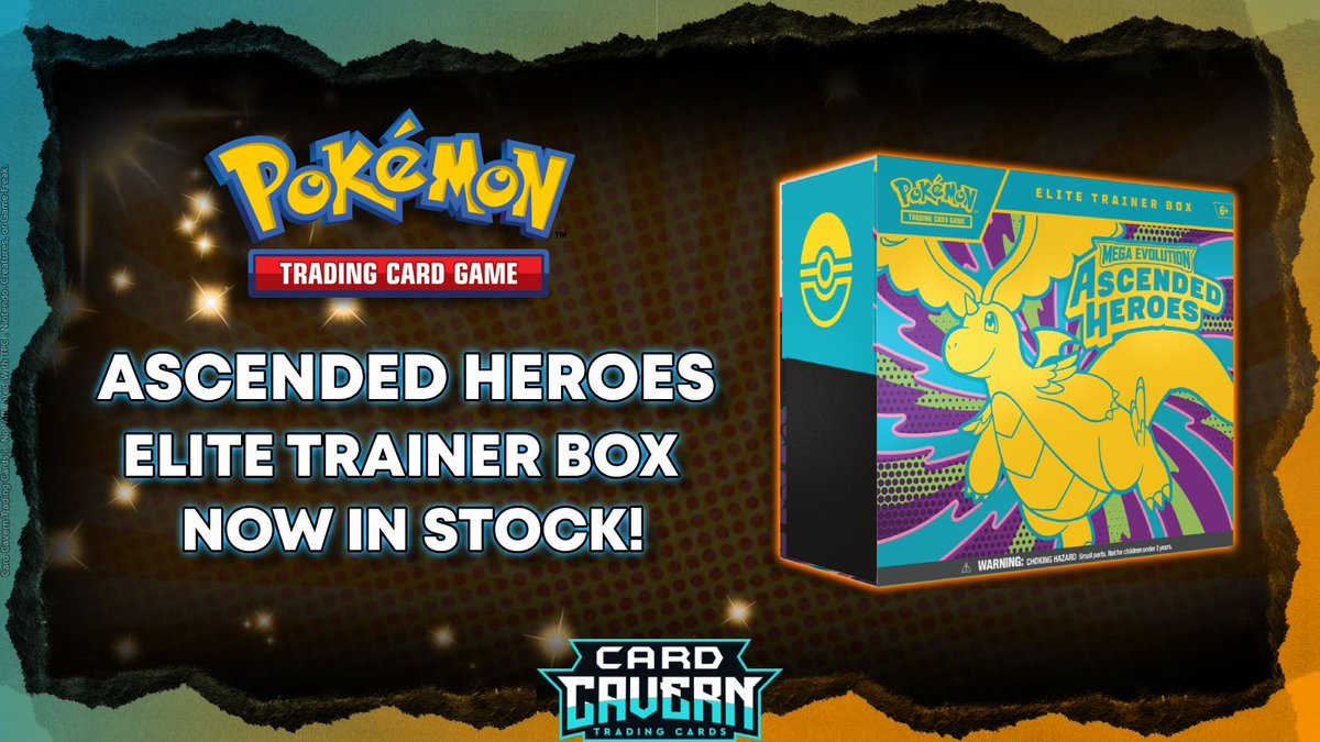 Pokemon TCG: Ascended Heroes Now In Stock!✨️

Shop Here 🛒 bit.ly/PokemonTCGAsce…