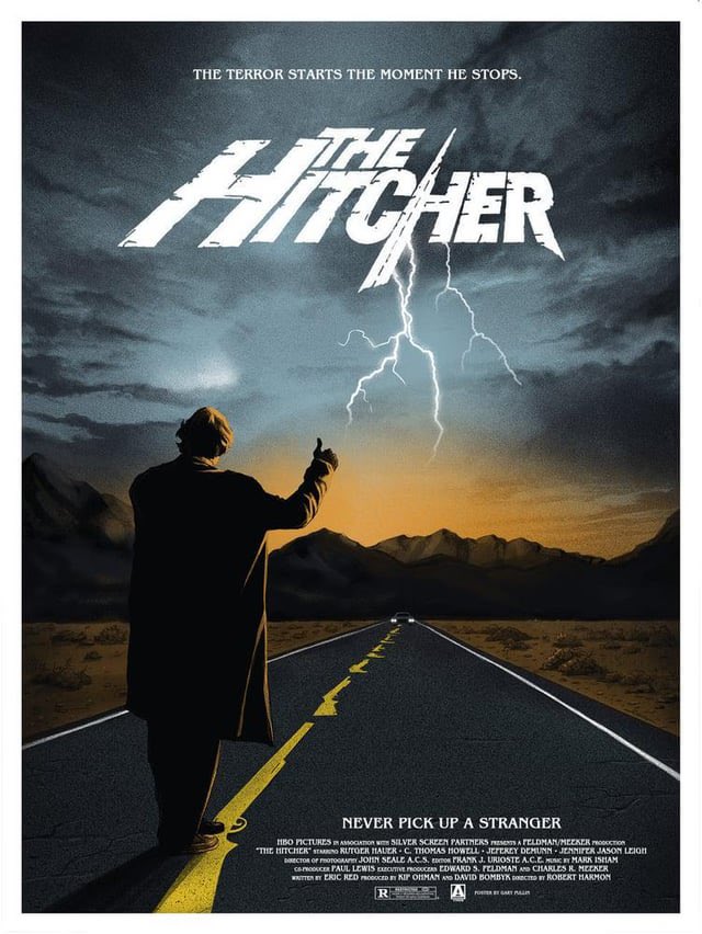 Il y a 40 ans, l’efficace Robert Harmon livrait un film culte, #TheHitcher.
Le regretté Rutger Hauer vampirisait le long métrage en auto stoppeur sadique.
Film aux multiples lectures, un remake a vu le jour en 2007, l’original peut dormir tranquille. Ne vous arrêtez jamais…