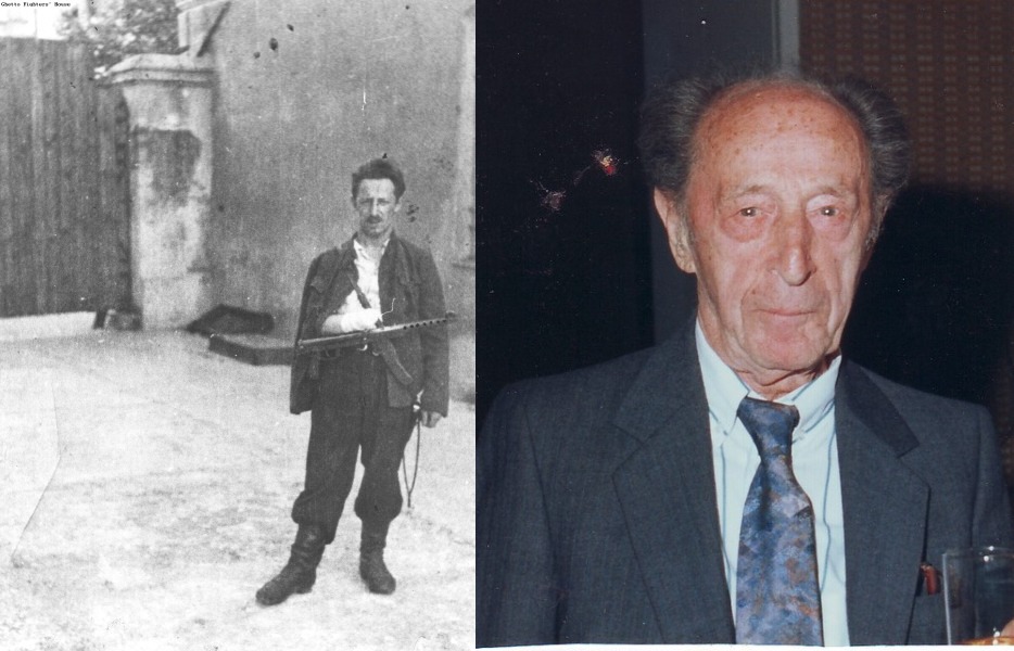 To jest Chaim...Chaim Lazar ps. "Mściciel" 
Prawdziwa IKONA. "Jewish Partizan Hero".
Urodzony w Poniewieżu na Litwie, członek tzw. "Brygady Wileńskiej" w Puszczy Rudnickiej.
 Pisarz, historyk, badacz Holokaustu, wieloletni dyrektor "National Health Insurance's Center", członek