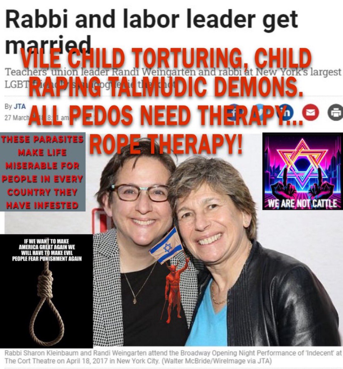 WordofG60069's tweet image. These demons rape, torture, murder and eat innocent White babies.  End them.