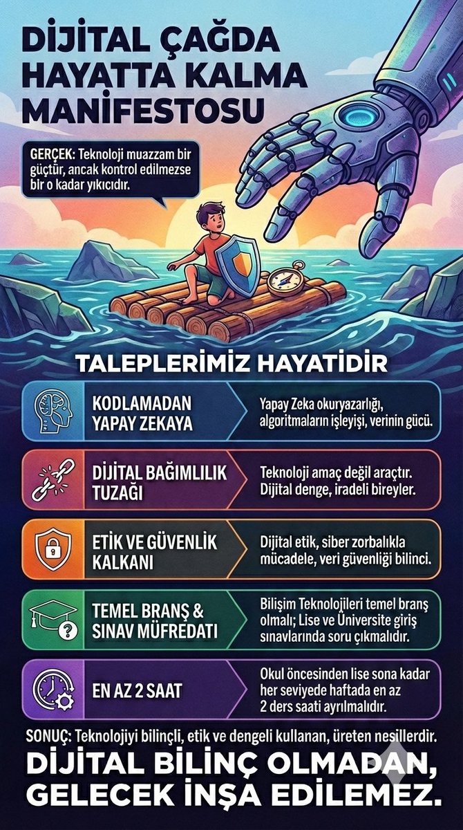 "Bilişim Teknolojileri ve Yazılım" derslerinin her kademede zorunlu olması için Instagram'da "Sende Ekle" şablonu oluşturduk. Rica etsem instagram hesabı olanlar hikayesine şablonu ekleyebilir mi?
Şablon: instagram.com/stories/emineh…
#HerSınıfaBilişimDersi