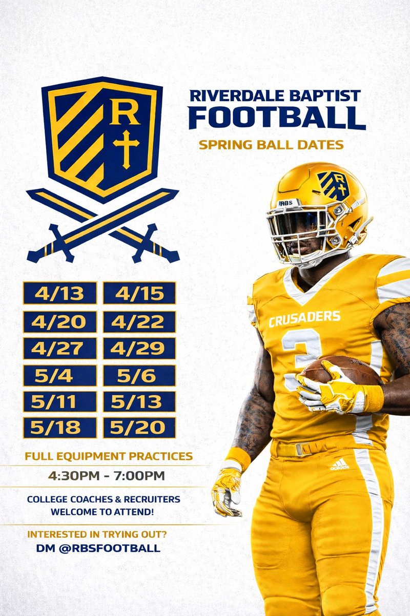 Riverdale Baptist Football tweet media