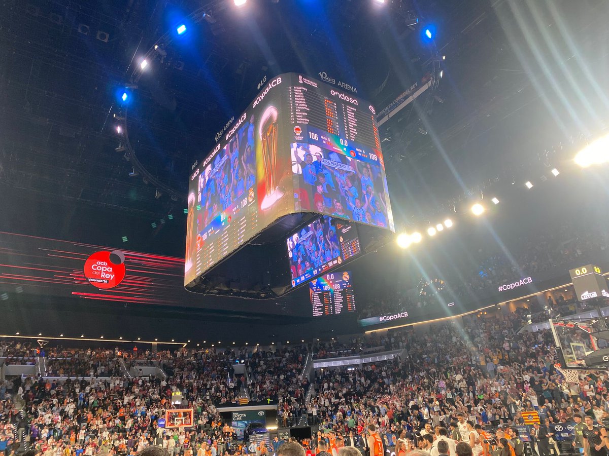 #ValenciaBasket 🍊🏆

Final #CopaACB semis

⛹🏻‍♂️1️⃣0️⃣6️⃣ <a href="/valenciabasket/">Valencia Basket Club</a> 
⛹🏻‍♂️1️⃣0️⃣8️⃣ <a href="/RMBaloncesto/">Real Madrid Basket</a> 

❌Eliminados
