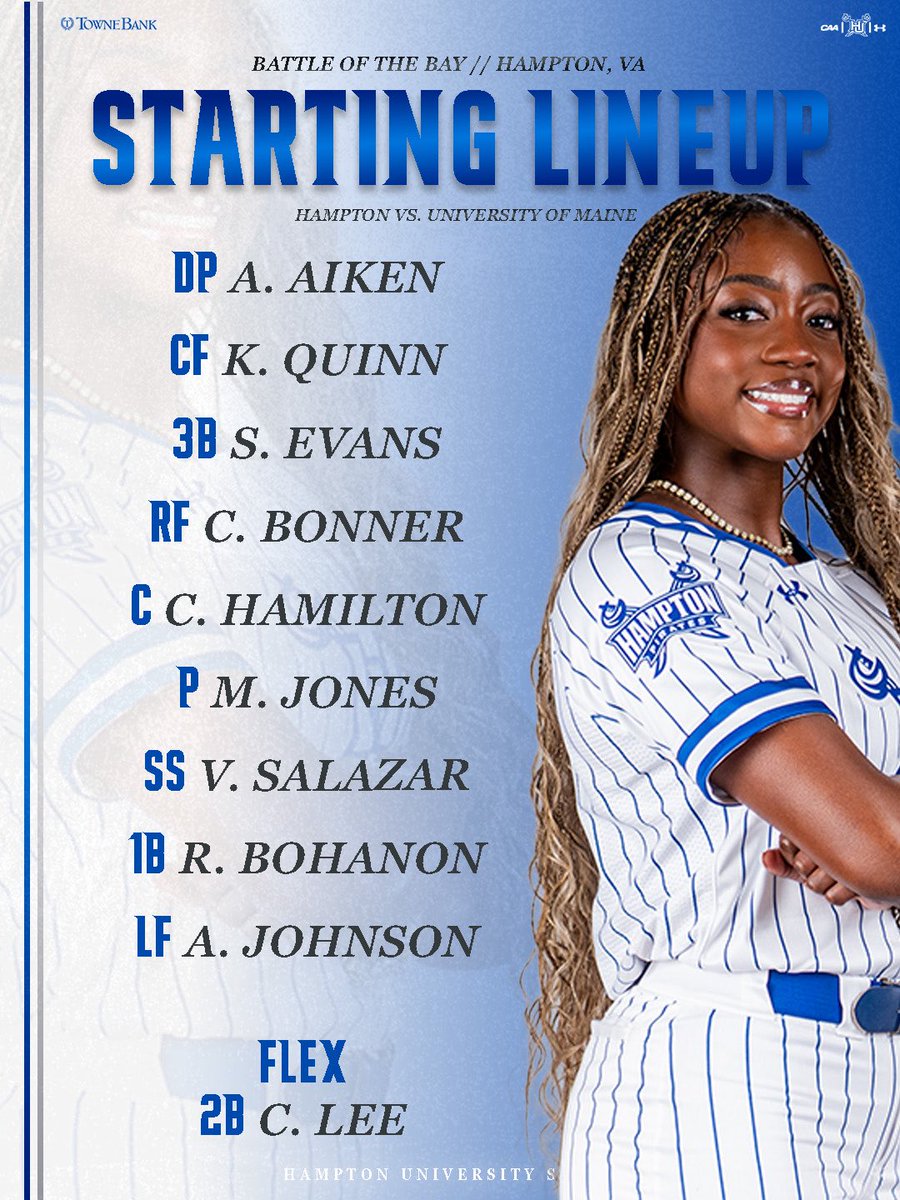 hupirates_sb's tweet photo. Your starting lineup 🥎
#WeAreHamptonU https://t.co/0QvqTvmamW