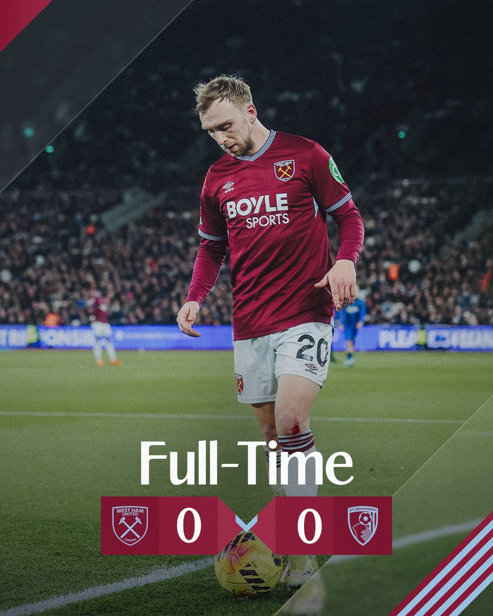 WestHam's tweet image. It ends level in East London.