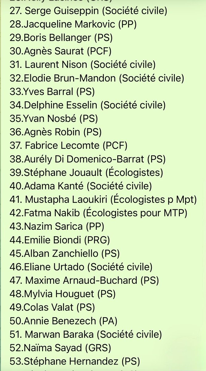 MRessiguier's tweet photo. Voici la liste conduite par @Delafosse2026 pour les élections municipales des 15 et 22 mars 2026 !
 #demainmontpellier
 #delafosse2026 https://t.co/3PZQ5gNcDE