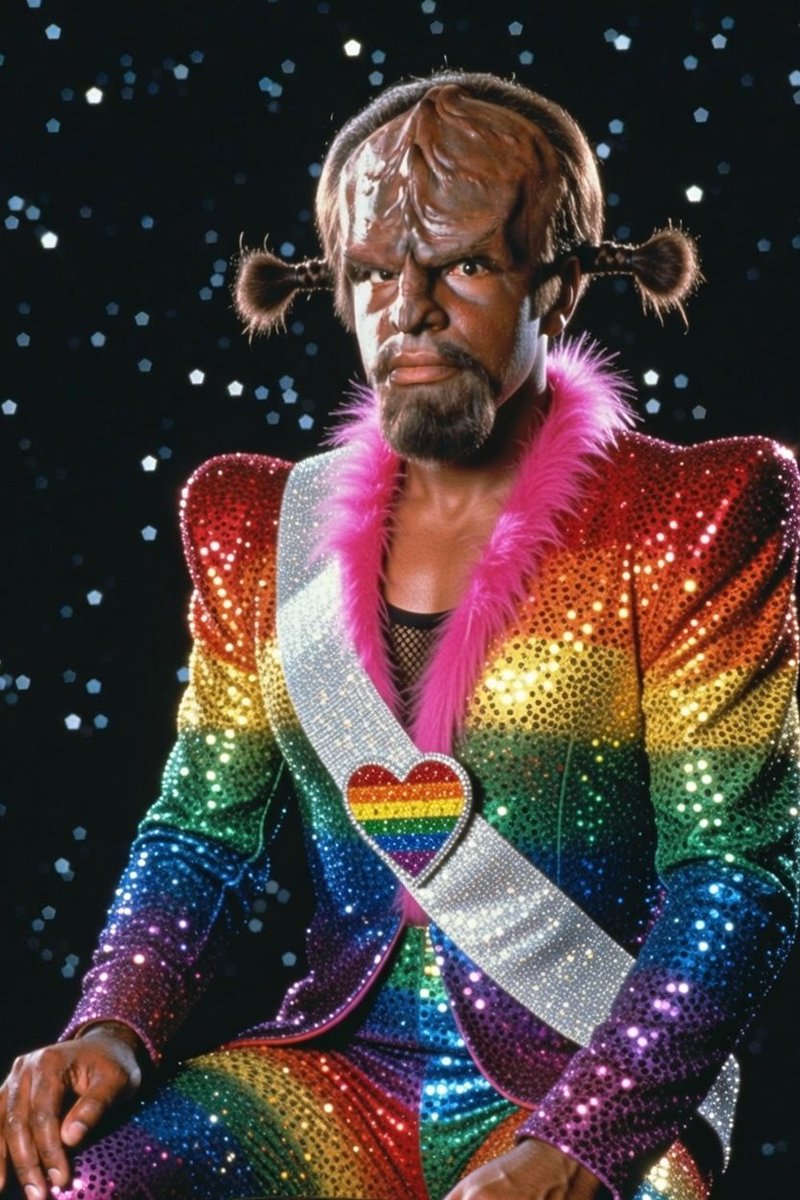 TheBugleDaily1's tweet image. Make him look like he would fit in on Star Trek Starfleet Academy.