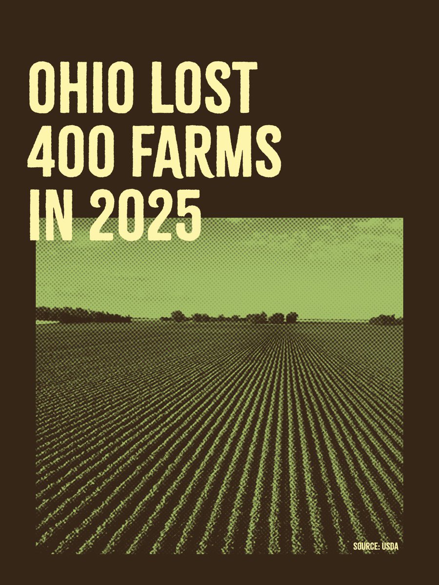 USDA data confirms what farmers already know: Trump’s policies are killing family farms. In Ohio, we lost 400 farms last year. Yet Trump still wants massive tariffs - unacceptable.