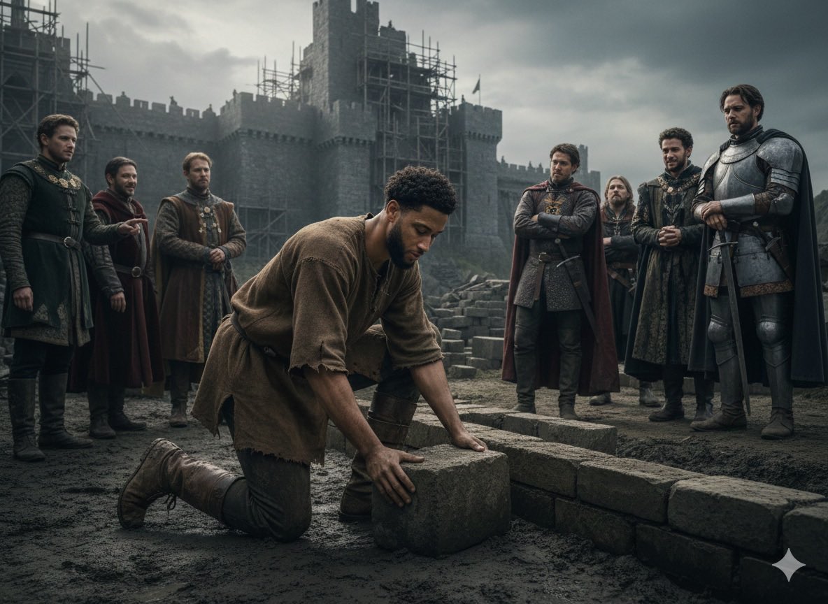 TMZ_FleaBottom's tweet image. Ser Ben of House Simmons was once in the tourney grounds.

Now he builds castles.

One brick at a time.

(Via Flea Bottom Slums)