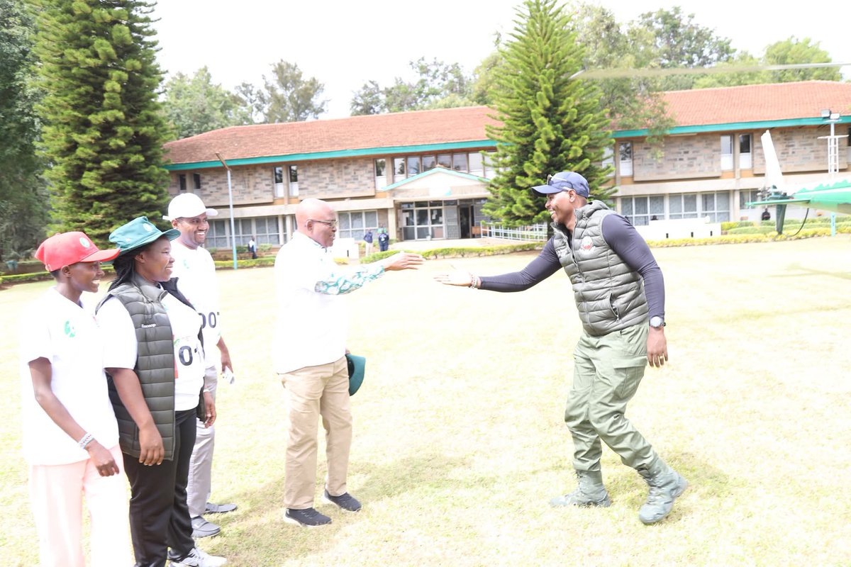 egertonunikenya's tweet photo. VC Prof. Isaac Kibwage received PS Environment Eng. Festus Ng’eno, Patron of the Mau Forest Complex–Integrated Conservation and Livelihoods Improvement Programme (MFC-ICLIP). Joined by University leaders, Njoro officials, Athletics Kenya and Brand Ambassador Purity Chepkirui.
1/2 https://t.co/oEQtDV68iU