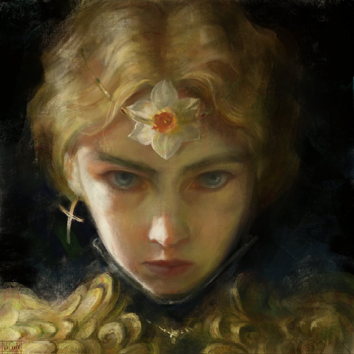 <a href="/OGtheperson/">💰❌💤 OG ❤️🫂</a> Hi , you already follow me and I hope you know my art a little bit) I got a new piece, Narcissus. I believe it to be one of my best portraits.