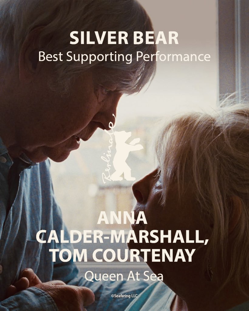 Rcoolmovies's tweet photo. Winning the Berlin Film Festival’s 

Silver Bear for Best Supporting Performance: 

Anna Calder-Marshall &amp; Tom Courtney

Queen At Sea  (film) by Lance Hammer 

#Berlinale #SilverBear #BestSupportingPerformance: 

#AnnaCalderMarshall #TomCourtney
#QueenAtSea #LanceHammer https://t.co/CWOSfs665W