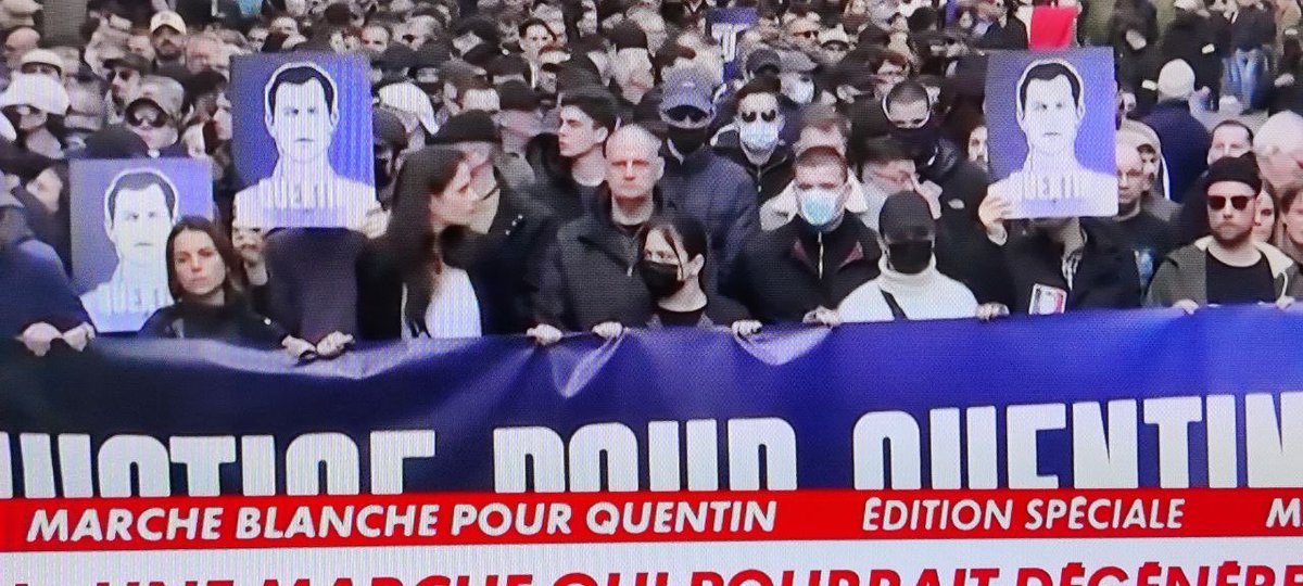 Pour résumer : la manif co-organisée par le collab de la députée RN <a href="/LisettePollet/">Lisette Pollet 🕊🎗️Ⓜ️ 🇫🇷</a> a été conduite par Yvan Benedetti, militant pétainiste multi-condamné, notamment pour contestation de crime contre l'humanité, sans aucune réaction de son parti ou de la présidence de l’Assemblée.