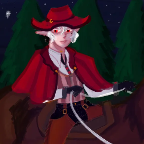 ReiLeroy's tweet photo. @TapeDoodles no reaper today, today is cowboy, his name is Lucius https://t.co/xP5c1xYv5q