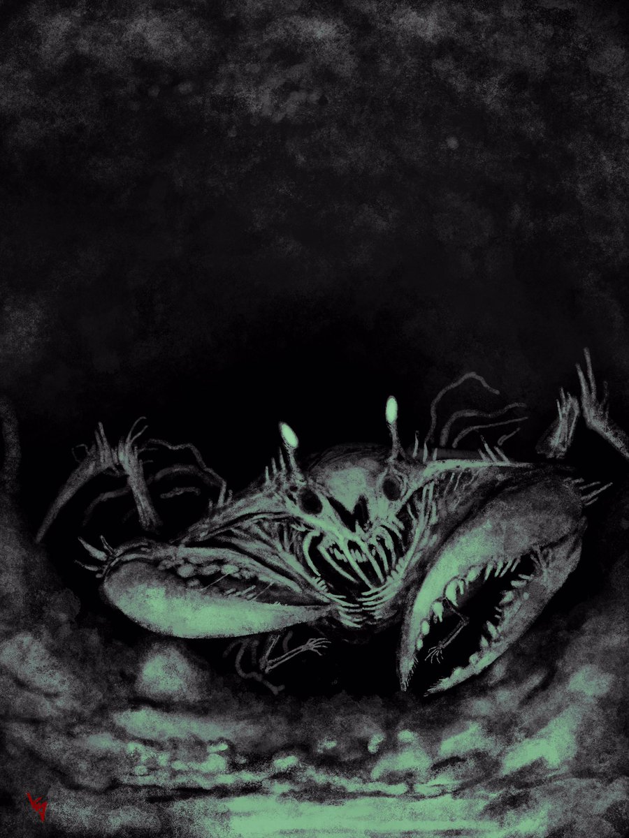Was having an off week and getting back on the art ride, I wanted to make a fake movie poster for a universe In the works I’m making. Based from the movie Iron lung.
Instead of a giant fish I wanted to use a Giant Crab instead.
Inspiration from <a href="/deadly_melodic/">Deadlymelodic</a> <a href="/markiplier/">Mark</a>