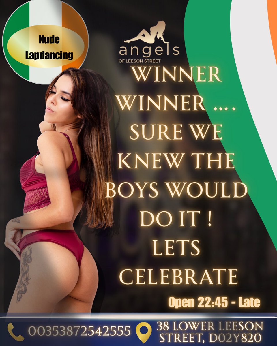 angelsdublin's tweet photo. Winners celebrate 😈
And tonight that means Angels ❤️‍🔥
Doors 22:45 — late 
Act accordingly.
#IREvENG  #DublinNightlife #LateNightDublin #SixNationsRugby https://t.co/jX6NsUU4Mp