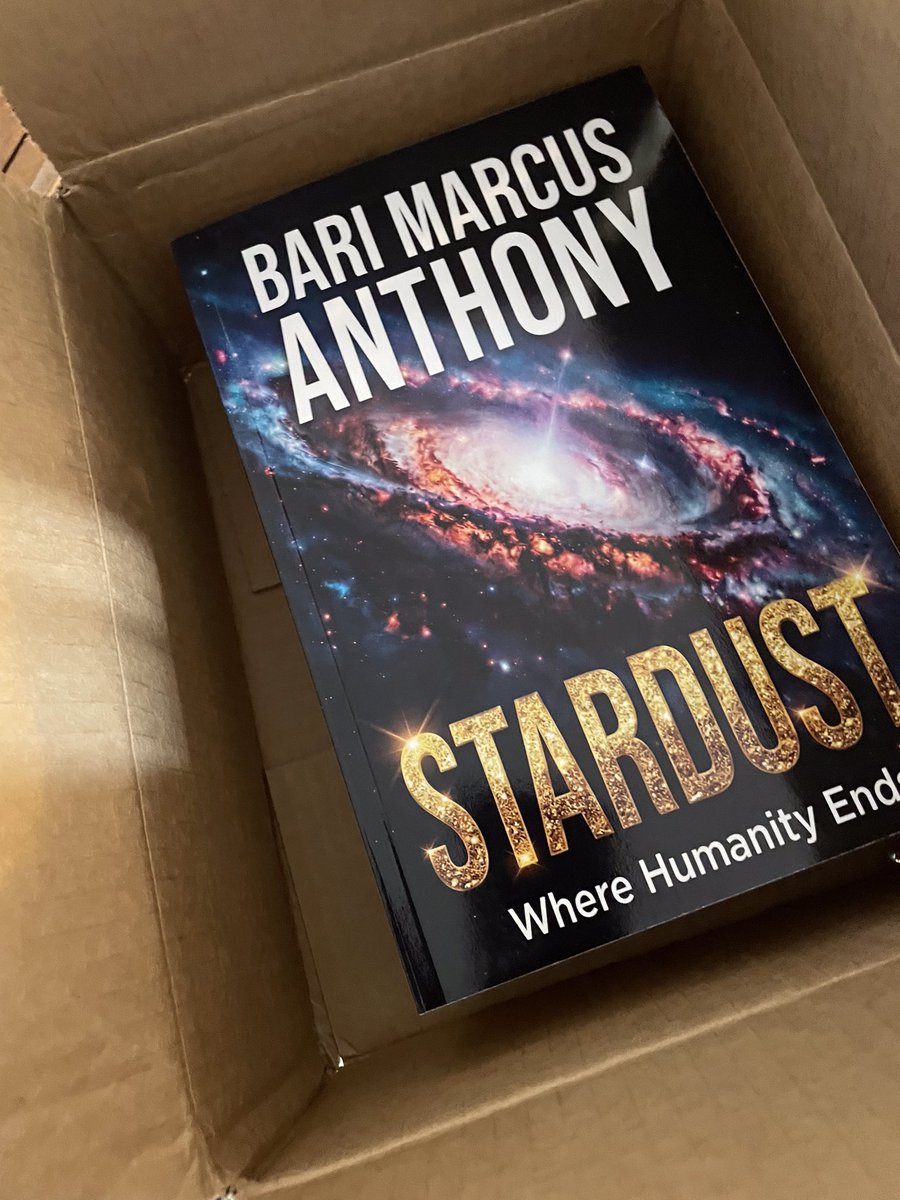 Fresh off the press! 🚀 STARDUST: Where Humanity Ends is officially live. One Book - 5 Stories. 
The darkness is waiting/get your copy - link in my bio today! 📖✨ #NewBook #ScifiBari #scifi #scifihorror #bookrelease #offthepress #SFF  #MustRead #BookSky #Spacehorror #IndieSFF