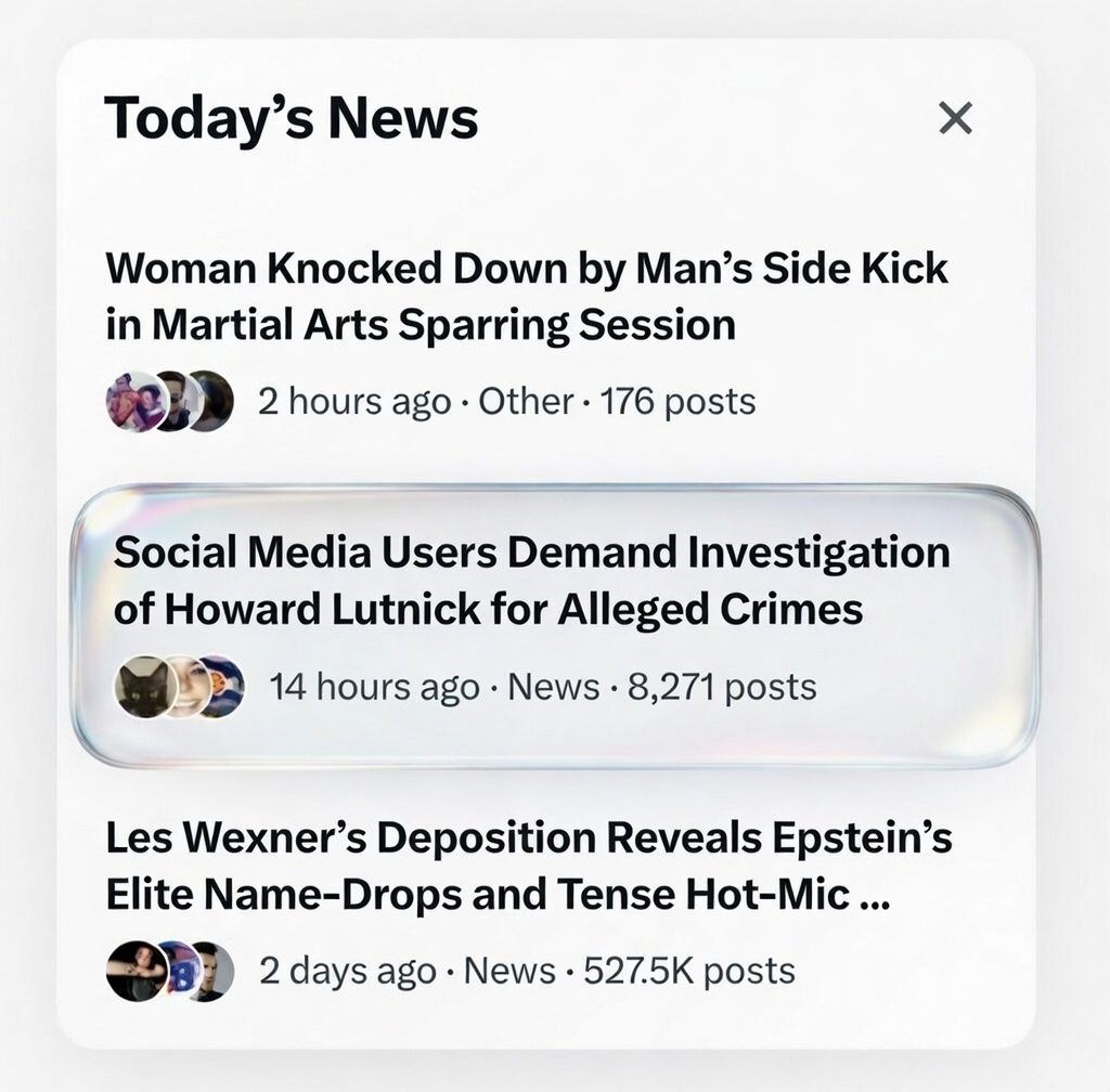social media users concerned... 

but what could that possibly mean?