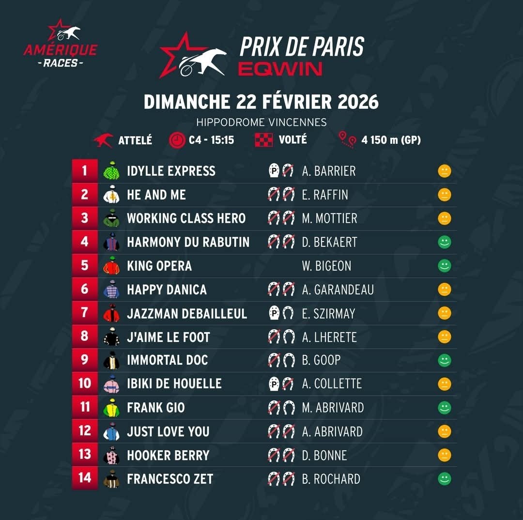 🎁 Pour le Prix de Paris EQWIN - Amérique Races, RMC met en jeu un bon à parier de 100€ 💶 🐎

👉 Pour participer :
💬 Commente avec ton Quinté dans l’ordre (avec les numéros)
👥 Follow <a href="/LesCoursesRmc/">Les Courses RMC</a>
🔁 Retweet ce post

🍀 Bonne chance à tous ! (TAS si plusieurs gagnants)