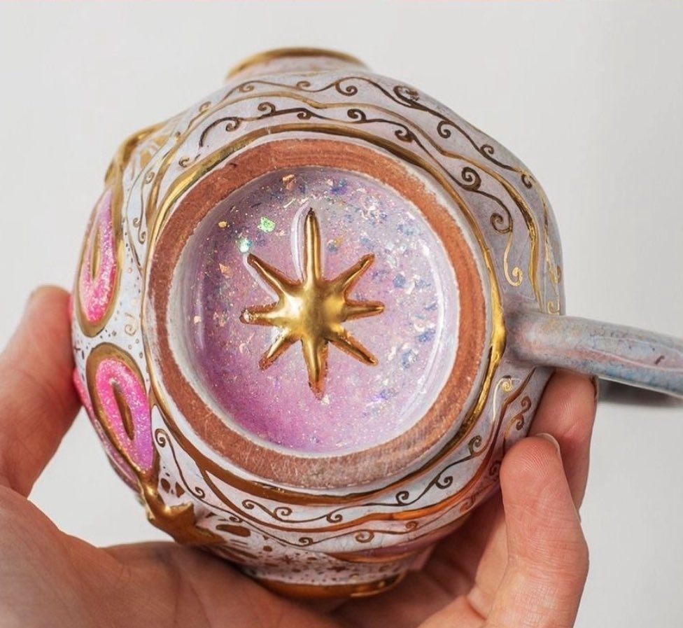 astropics's tweet image. Moon and star mug