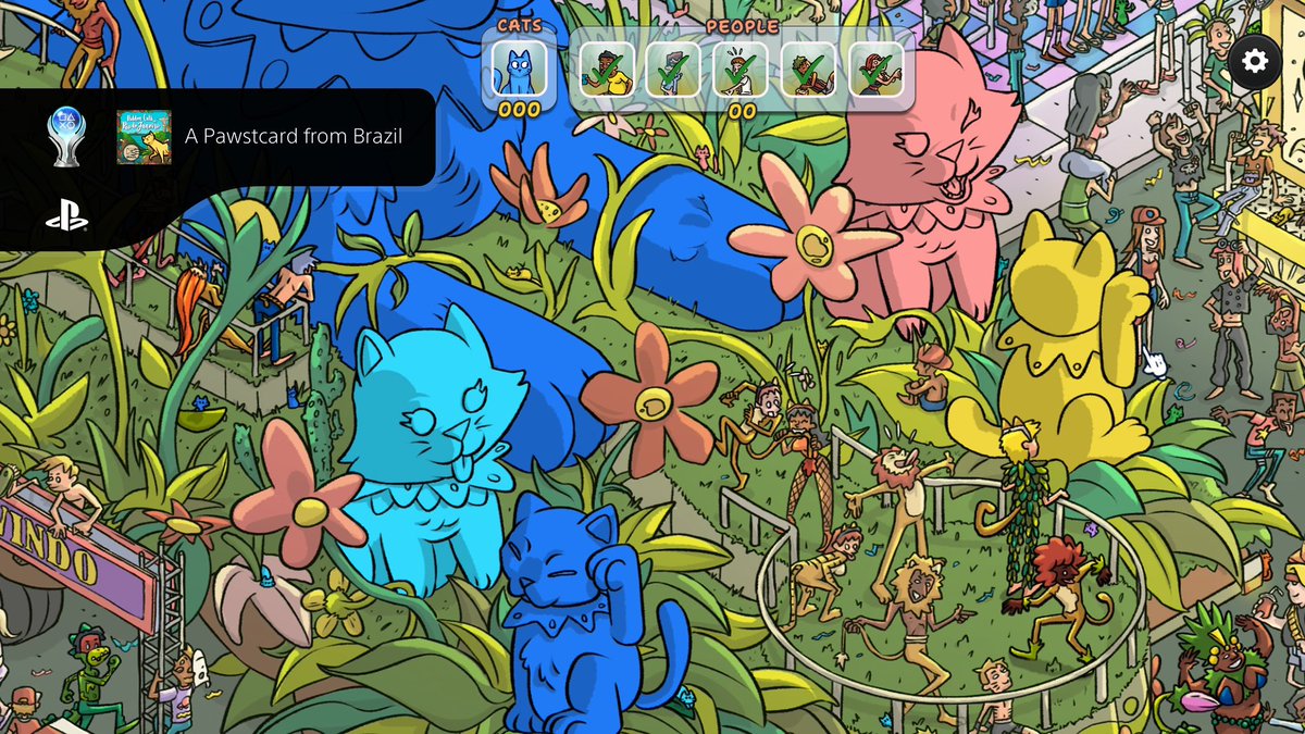 #Platinum 880 &amp; 881 on Hidden Cats in Rio de Janeiro. Another couple played on Portal #PlaystationTrophy