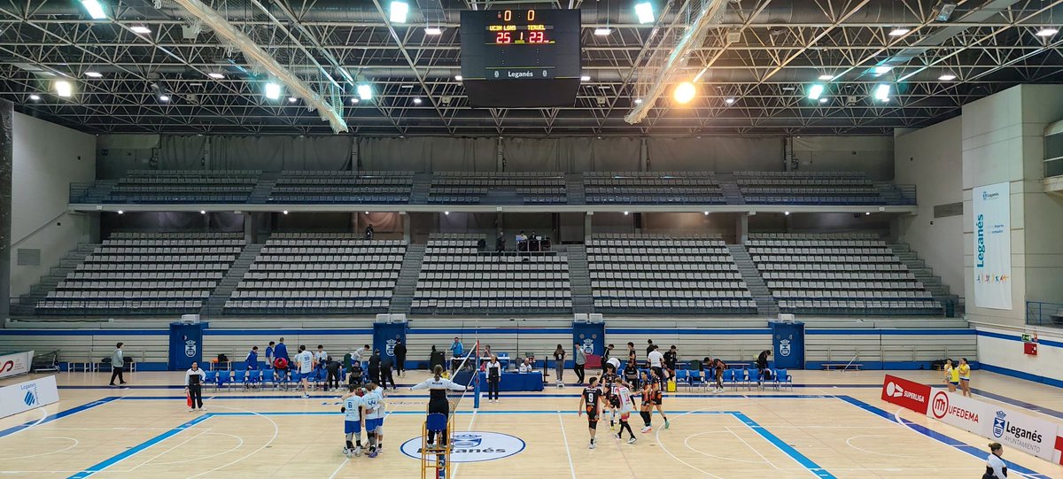 Set para el <a href="/VoleibolLeganes/">Club Voleibol Leganés</a> 25-23 <a href="/CVTeruel/">Pamesa Teruel Voleibol</a>.