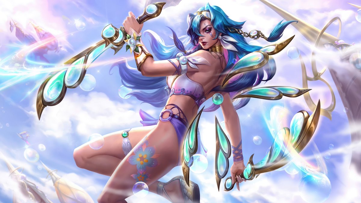 KatScriptlol's tweet image. Please port Summer Party Katarina and give her a different splash art🙏