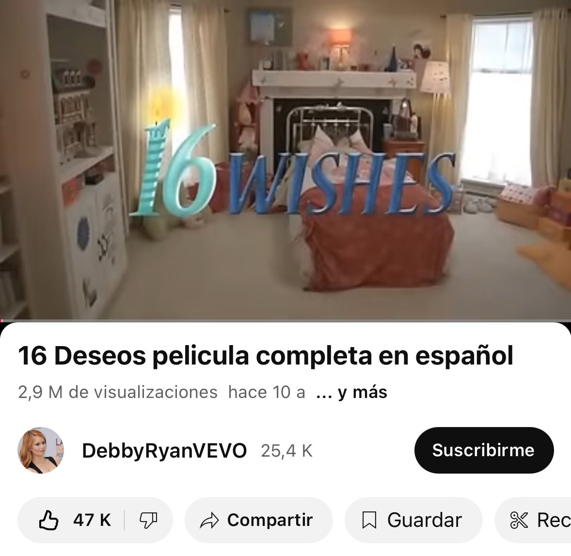 lo de que "16 Deseos" lleve 10 años subida
en Youtube y yo me haya enterado ahora?
