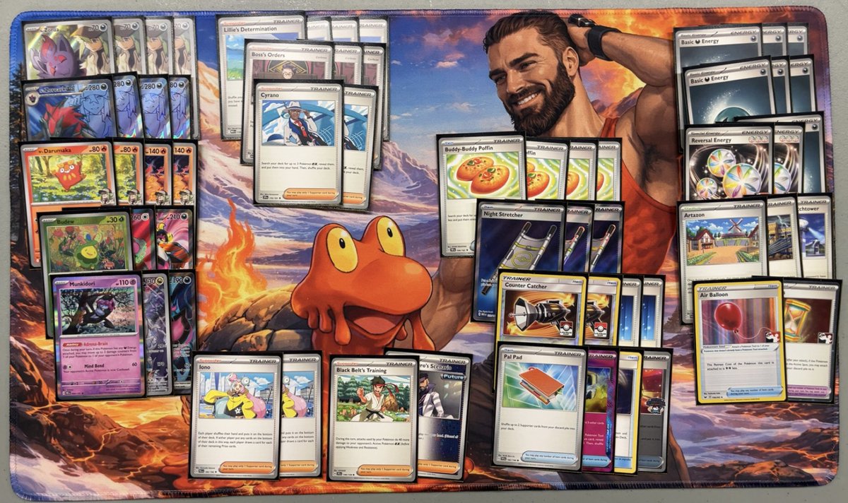 Won a cup, Chad playmat and cooked deck!