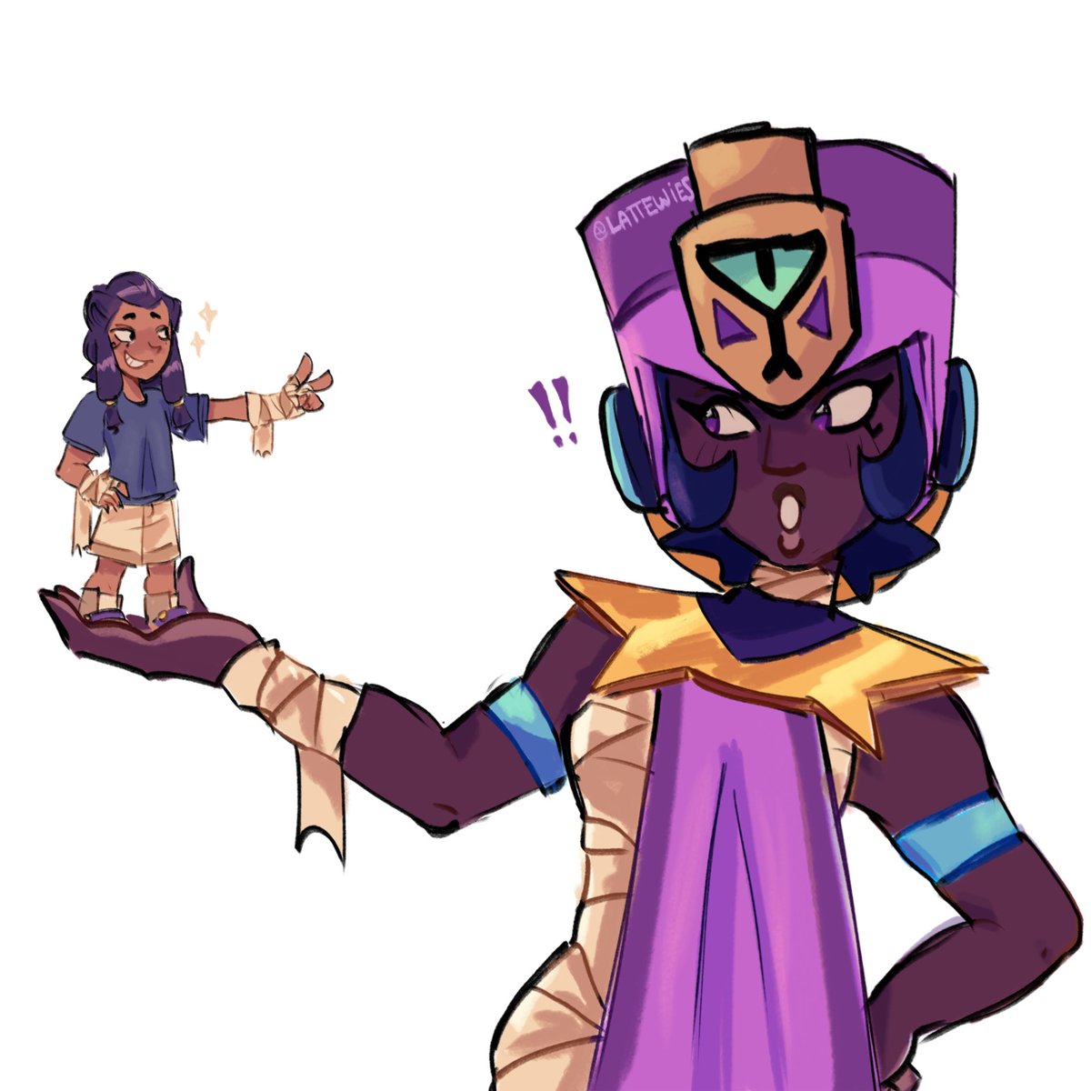 i had to draw Najia as soon as i finished watching the Brawl Talk