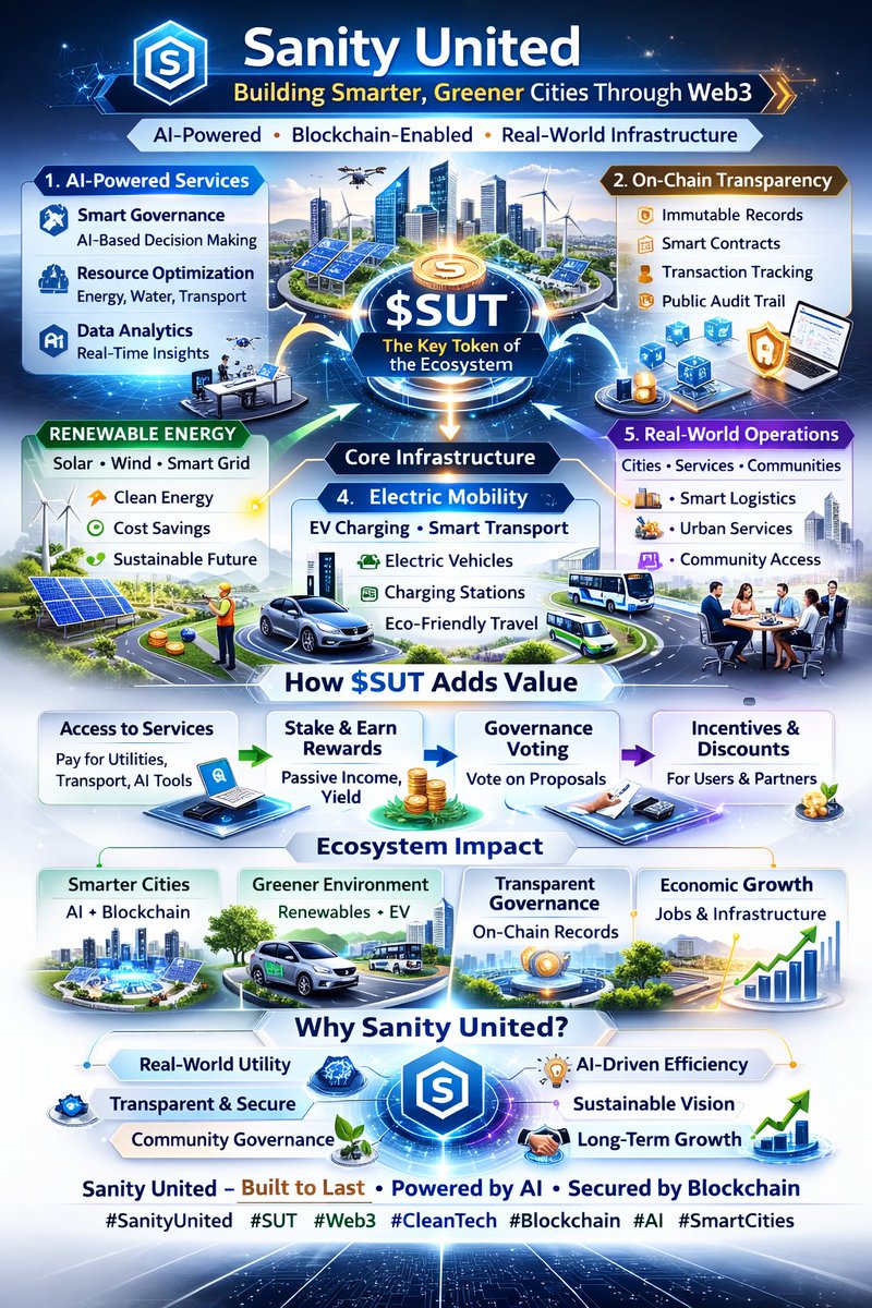In a space obsessed with growth, <a href="/sanity_united/">Sanity United</a> is focused on structure.

Aligned incentives.
Operational systems.
Measurable output.

Less noise. More foundation.

That’s how ecosystems last.

#SanityUnited #Web3 #BuiltToLast