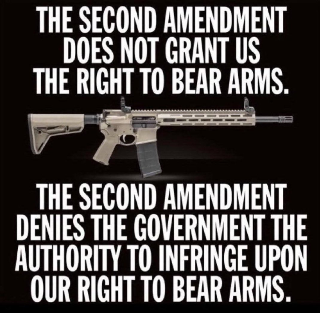 The Second Amendment is our carry permit. Carry a gun everywhere you go.