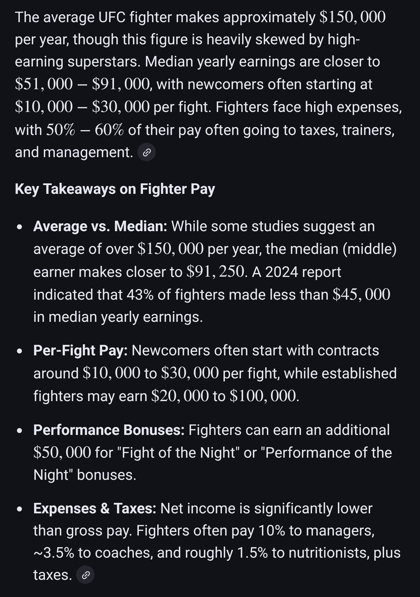 MillermanChris's tweet photo. @DeanMcMackin @EbanieBridges Maybe to get it off the ground as an entity.. but i struggle to believe Dana is breaking so far from his usual margins..hes got pro fighters on tv cards struggling to pay for camps and expenses..its probably on par with the female boxing levels of pay. The struggle is real my guy https://t.co/AaF5jFynMn
