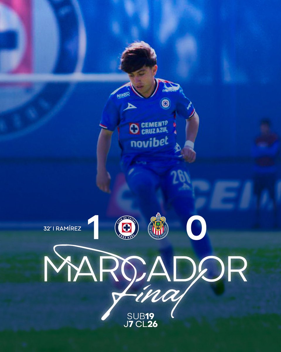 AzulBasicas's tweet photo. VICTORIA DE CRUZ AZUL SUB19 💙

Vencemos a Chivas en La Noria con gol de Ian Ramírez 🚂 https://t.co/9ADvS7QxwP