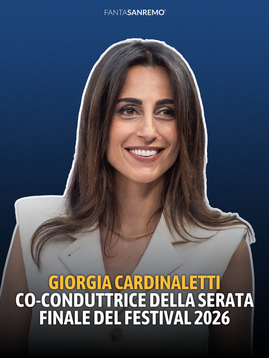 🚨 Breaking News 🚨

Carlo Conti ha appena proposto a Giorgia Cardinaletti durante il Tg1 di essere la co-conduttrice con lui e Laura Pausini nella serata finale! Invito ovviamente accettato!

#carloconti #giorgiacardinaletti #finale #fantasanremo #sanremo2026