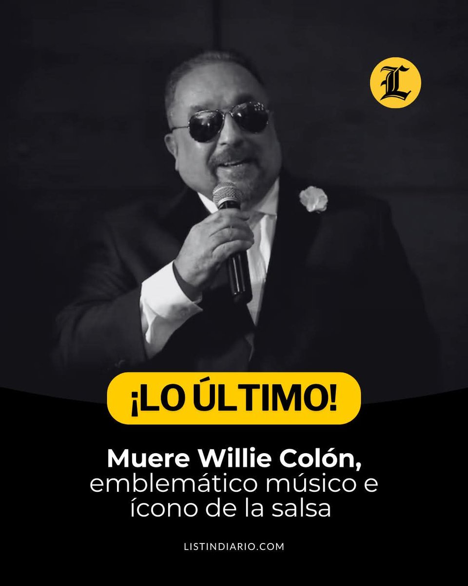 Fallece Willy Colón, una leyenda de la Salsa.