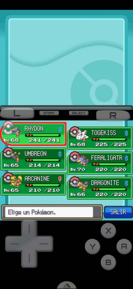 lo unico q tuve q dejar generico es el umbreon pero peak equipo