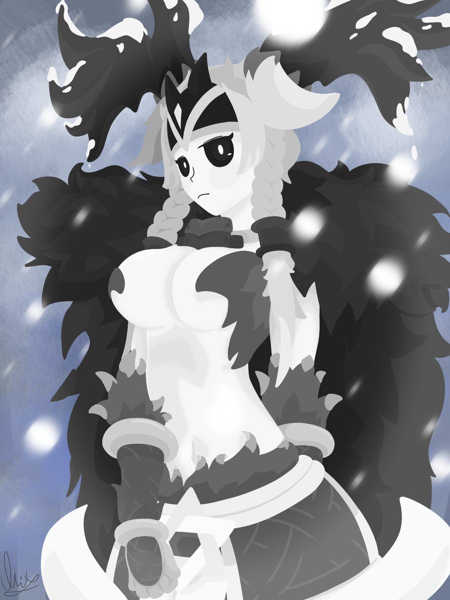 Winter Kaihime brrr
This is her actual design so I can't do anything about it (tagged to be safe, mild tho)
#TheBattleCats #battlecats