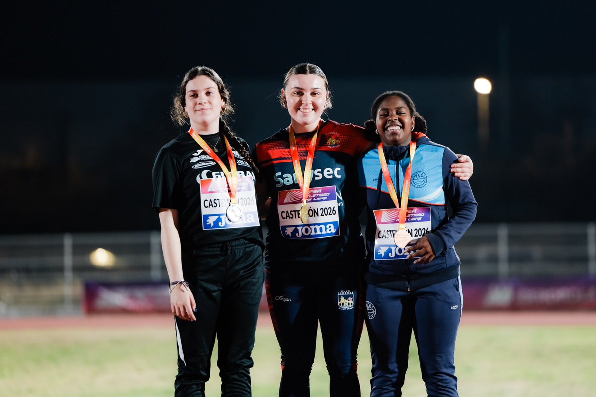 🔴🔴 #Atletismo || Dos medallas aragonesas en la segunda jornada del nacional de Lanzamientos Largos de Invierno

🥇 Noa López (Ourense Atletismo) conquista el oro en martillo Sub-18

🥉 Natalia Sainz (Valencia CA) se hace con el bronce en el lanzamiento de disco absoluto